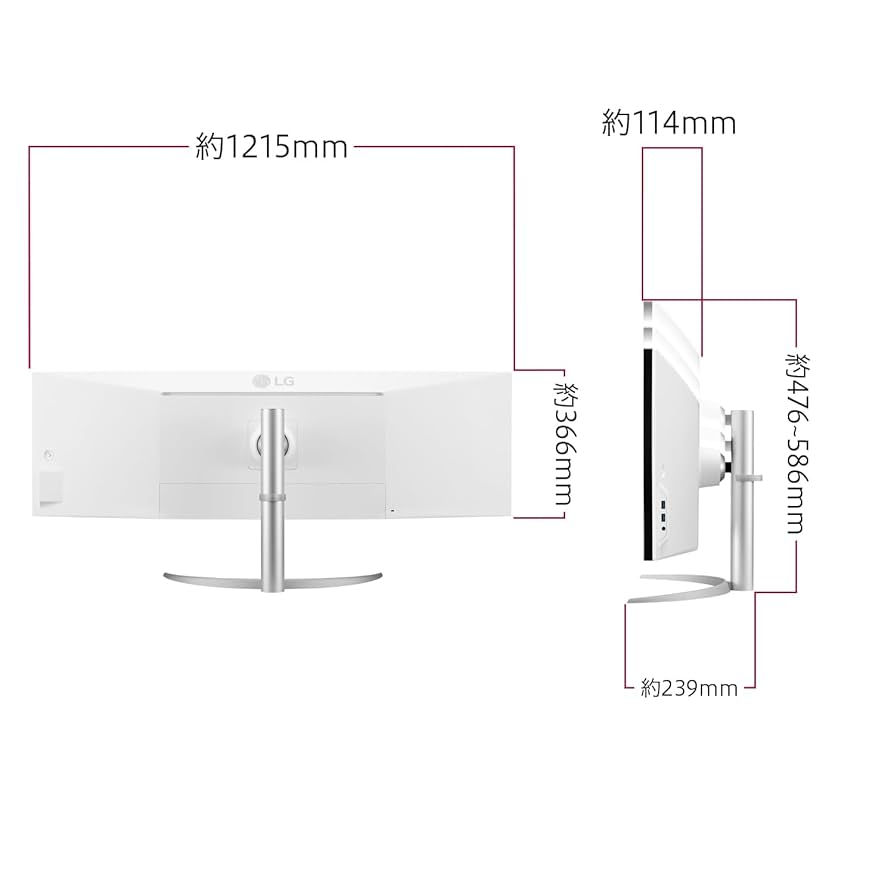 Amazon.co.jp: LG モニター ディスプレイ 49WQ95C-W 49インチ